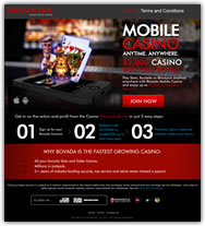 Bovada Mobile Casino Screenshot